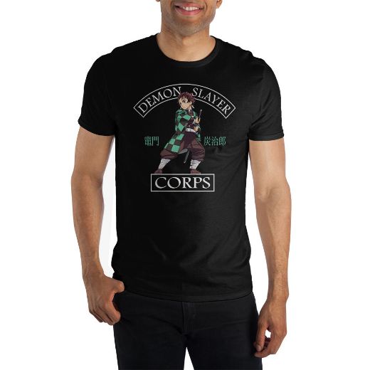 Picture of Demon Slayer Tanjiro Kamado Black Unisex Pre-pack Tee