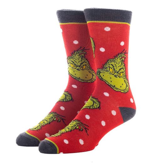 Picture of Dr. Seuss The Grinch 3 Pair of Crew Socks