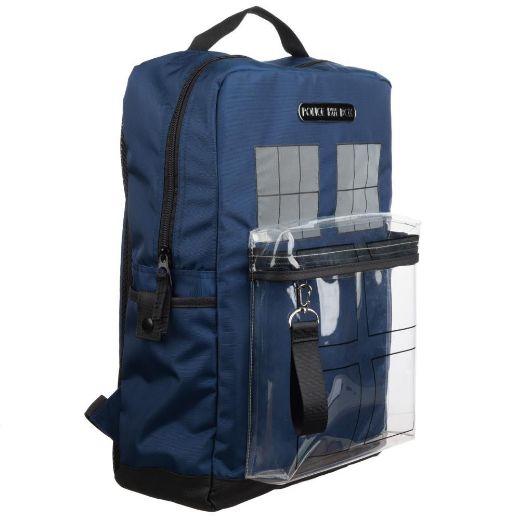 Bioworld Merchandising. Doctor Who Tardis Clear Backpack with Removable Envelope Pouch