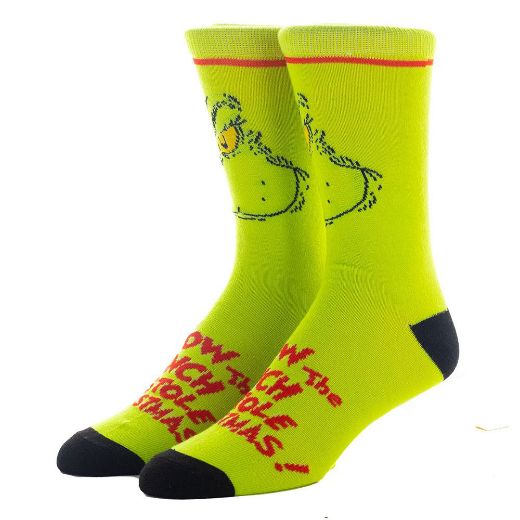 Picture of Dr. Seuss The Grinch 3 Pair of Crew Socks