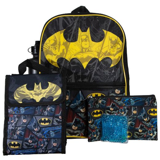 Picture of Dc Comics Batman 5 PC Backpack Set