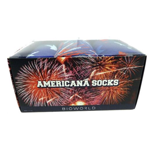 Picture of Bioworld Americana 3 Pair Crew Box Set