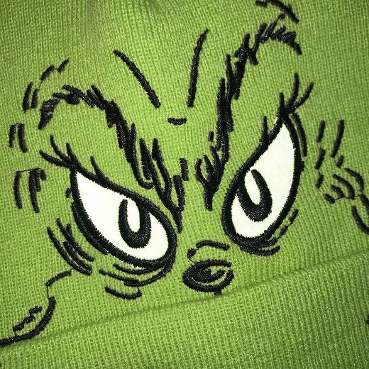 Picture of Dr. Seuss The Grinch Big Face Beanie