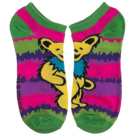 Picture of Grateful Dead Tie Dye 5 Pair Ankle Socks