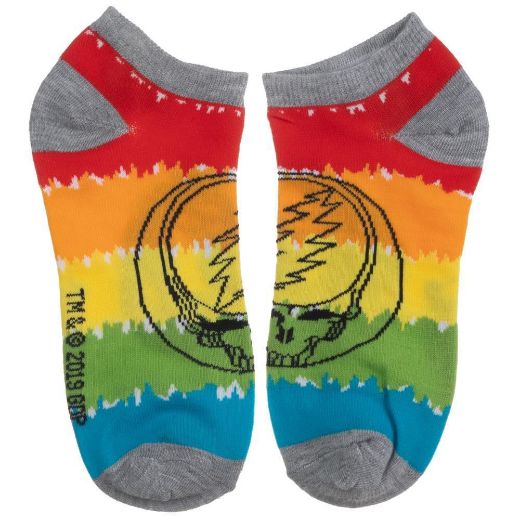 Picture of Grateful Dead Tie Dye 5 Pair Ankle Socks
