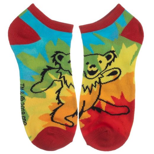 Picture of Grateful Dead Tie Dye 5 Pair Ankle Socks