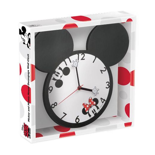 Picture of Disney Mickey & Minnie Mouse Shaped  Wall Clock