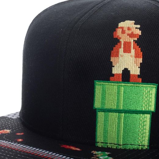 Picture of Super Mario 8-Bit Bill Flat Bill Snapback