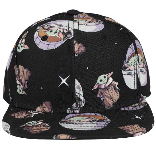 Picture of Star Wars The Mandalorian Grogu AOP Flat Bill Snapback