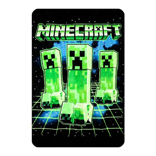 Picture of Minecraft Creeper Fleece Throw Blanket