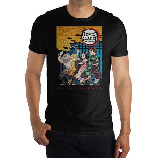 Picture of Demon Slayer Black Unisex Pre-pack Tee