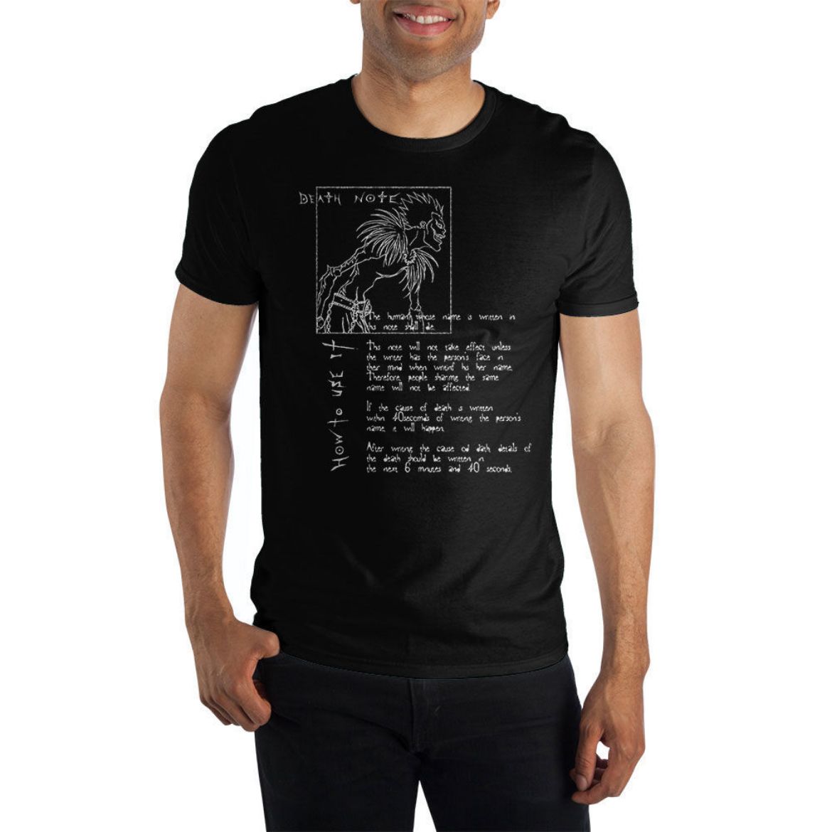 Picture of Death Note Curse Black Unisex Pre-pack Tee