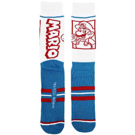 Picture of Nintendo Character Colorblock 5 Pair Crew Socks