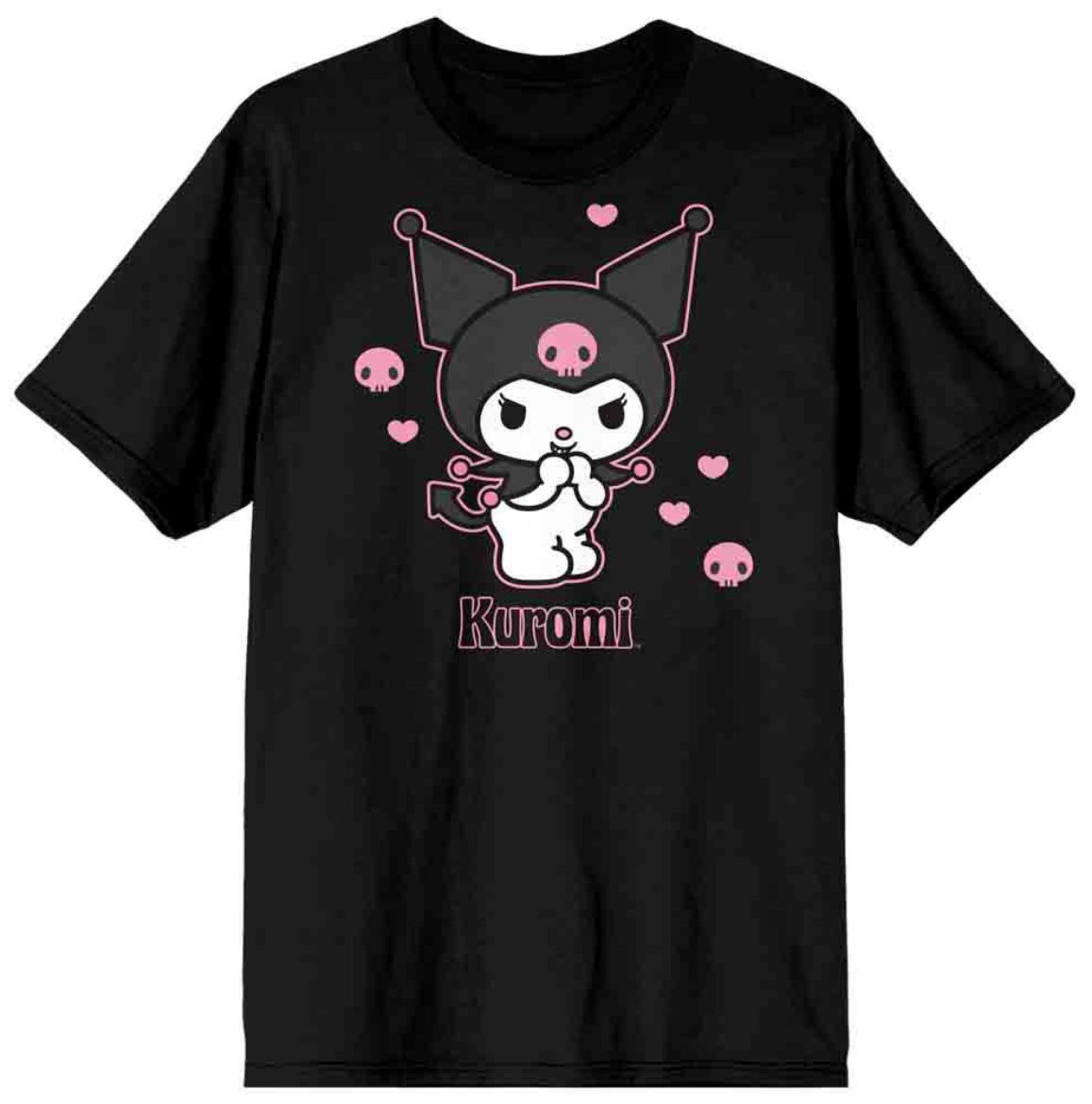 Picture of Kuromi Hearts & Skulls Unisex Pre-pack Tee