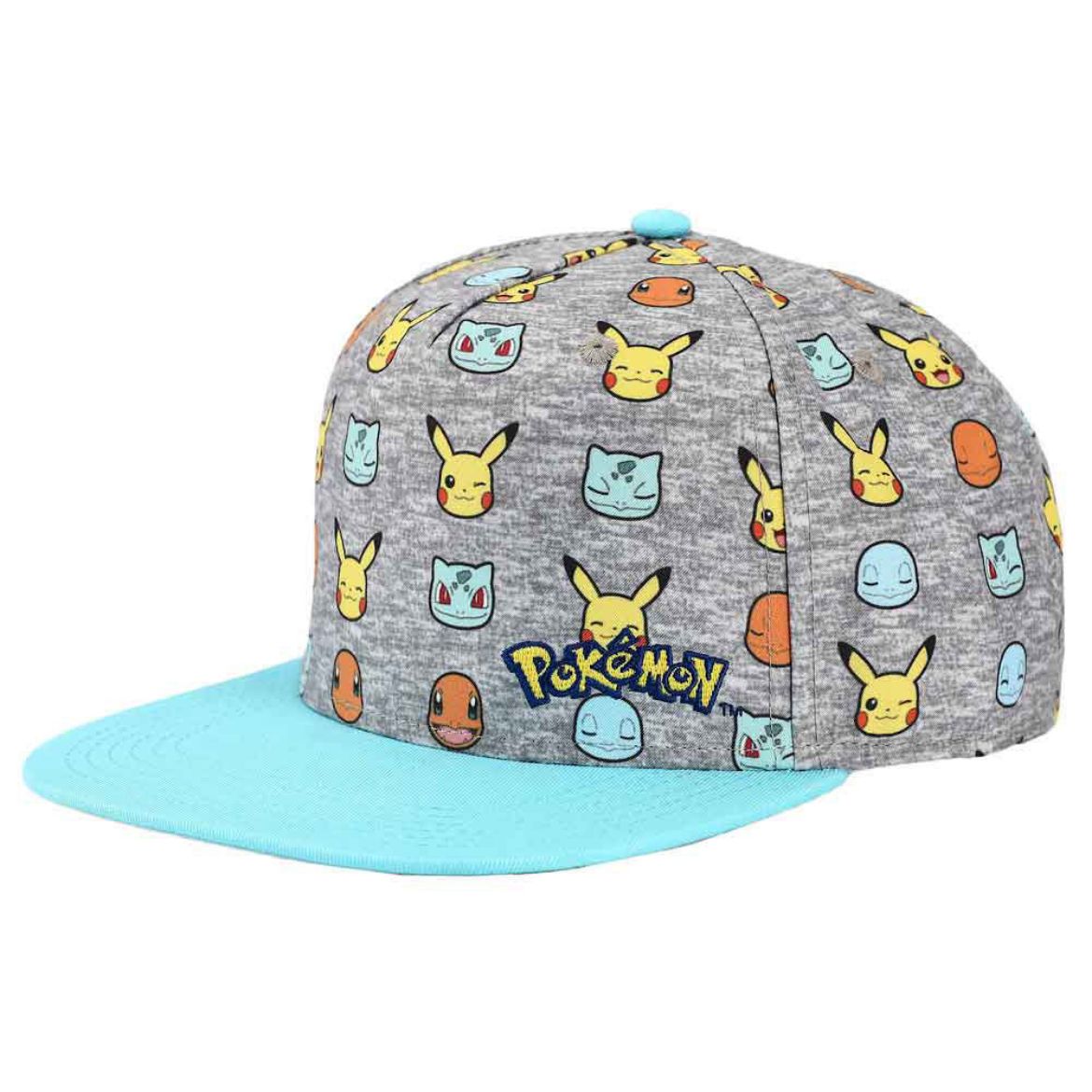 Picture of Pokemon Youth Microfiber AOP Curved Bill Snapback