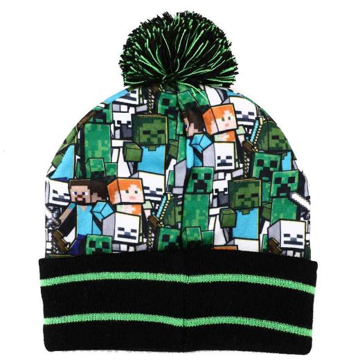 Picture of Minecraft Time to Mine Youth Beanie & Ski Gloves Combo