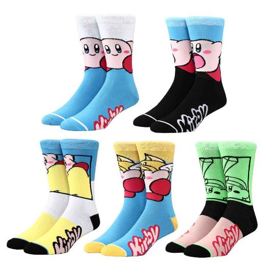 Picture of Kirby Characters 5 Pair Crew Socks
