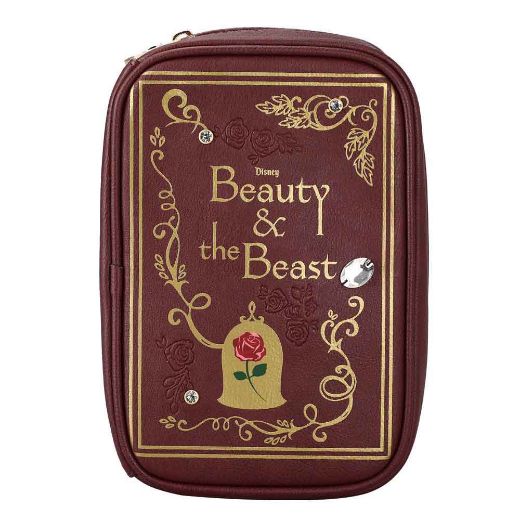 Picture of Disney Beauty and The Beast Storybook Inspired Travel Cosmetic Bag