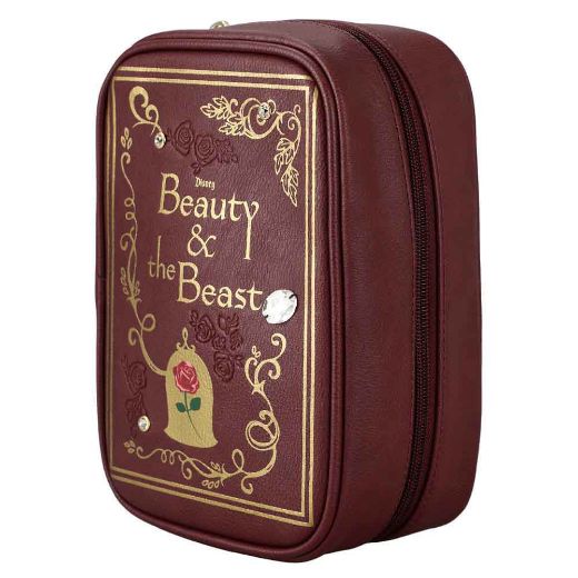 Picture of Disney Beauty and The Beast Storybook Inspired Travel Cosmetic Bag