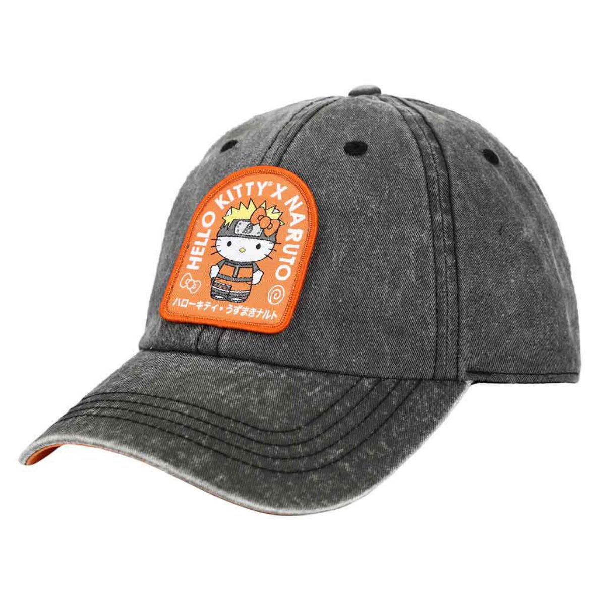 Bioworld Merchandising. Sanrio x Naruto Embroidered Patch Pigment Dye Hat