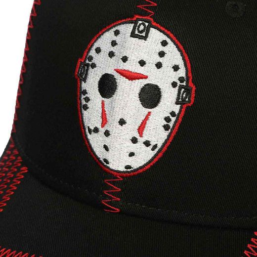 Picture of Friday The 13th Jason Embroidered Contrast Stitch Hat