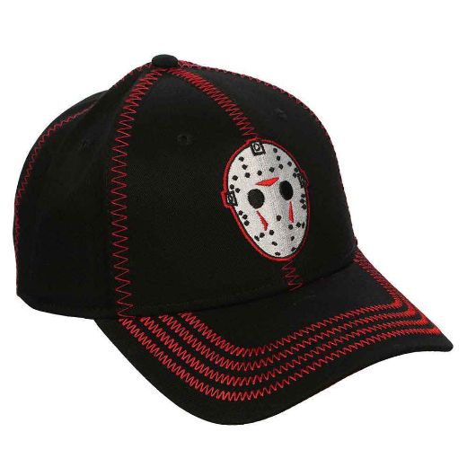 Picture of Friday The 13th Jason Embroidered Contrast Stitch Hat