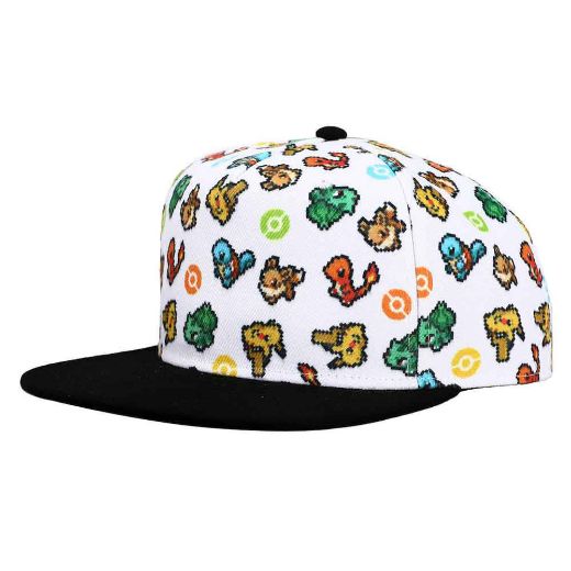 Picture of Pokemon Pixel Characters Flat Bill Snapback