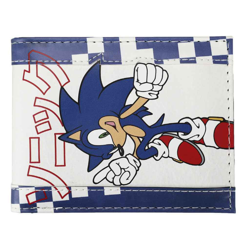 SONIC CHARACTERS BANNERS Sonic the Hedgehog 4 in. Bi Fold Wallet (Sonikku)