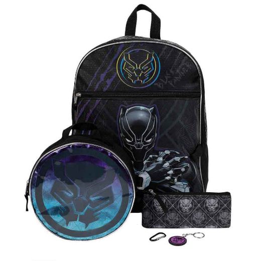 Picture of Marvel Black Panther 5 pc Backpack Set