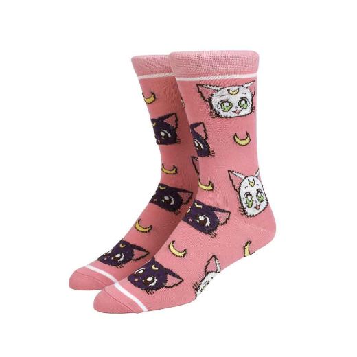 Picture of Sailor Moon Crystal Luna & Artemis Crew Socks