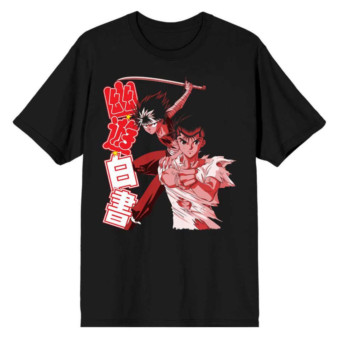 Picture of YuYu Hakusho Yusuke Urameshi & Hiei Unisex Pre-pack Tees