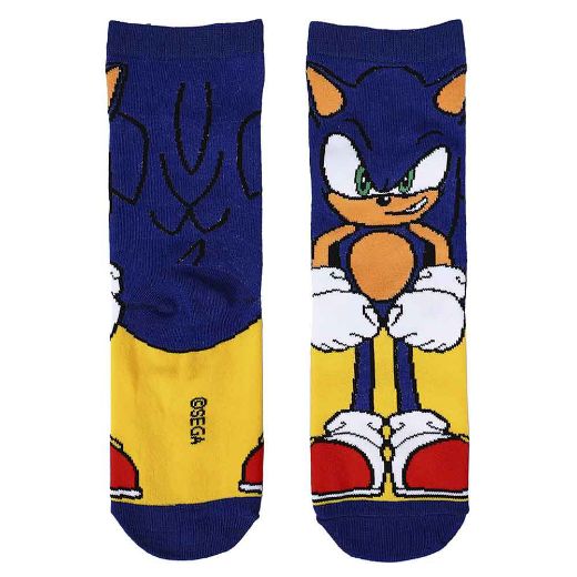 Picture of Sonic the Hedgehog Modern Youth 3 Pair Animigos 360 Character Socks