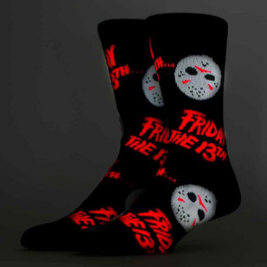 Picture of Friday The 13th Icons Black Light Crew Sock