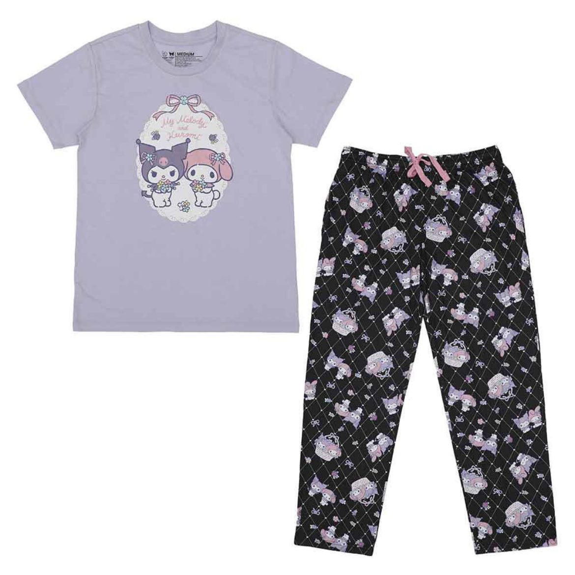 Picture of Kuromi & My Melody Lavender Sleepwear Set