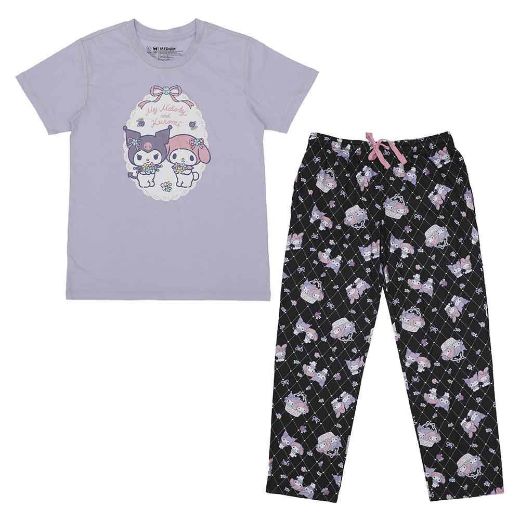 Picture of Kuromi & My Melody Lavender Sleepwear Set