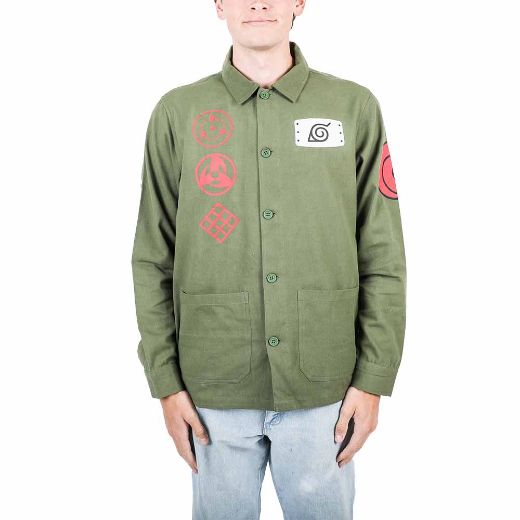 Picture of Naruto Olive Button-Up Chore Jacket