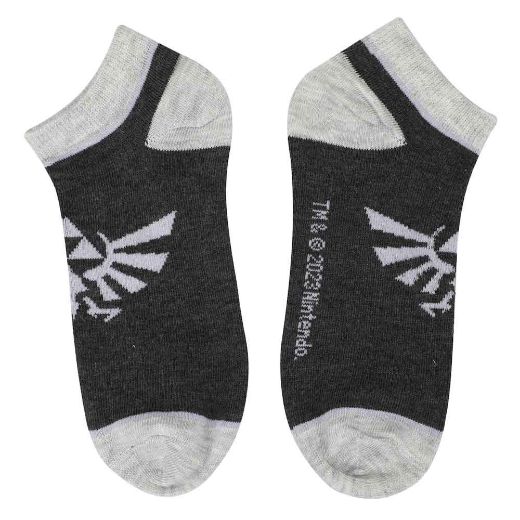 Picture of Zelda Hyrule Crest 5 Pair Ankle Socks