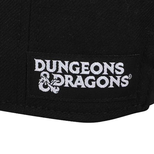 Picture of Dungeons & Dragons Metal Badge and Dragon Skin Pre-Curved Bill Snapback