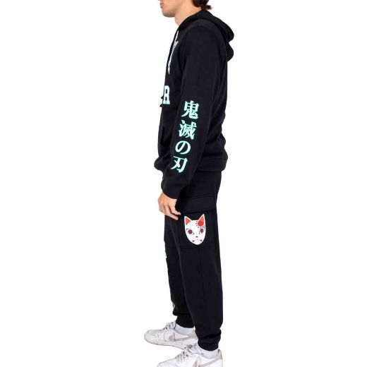 Picture of Demon Slayer Fox Mask Hoodie & Jogger Combo