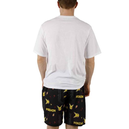 Picture of Pokemon Pikachu Pixels Tee & Short Sleep Set