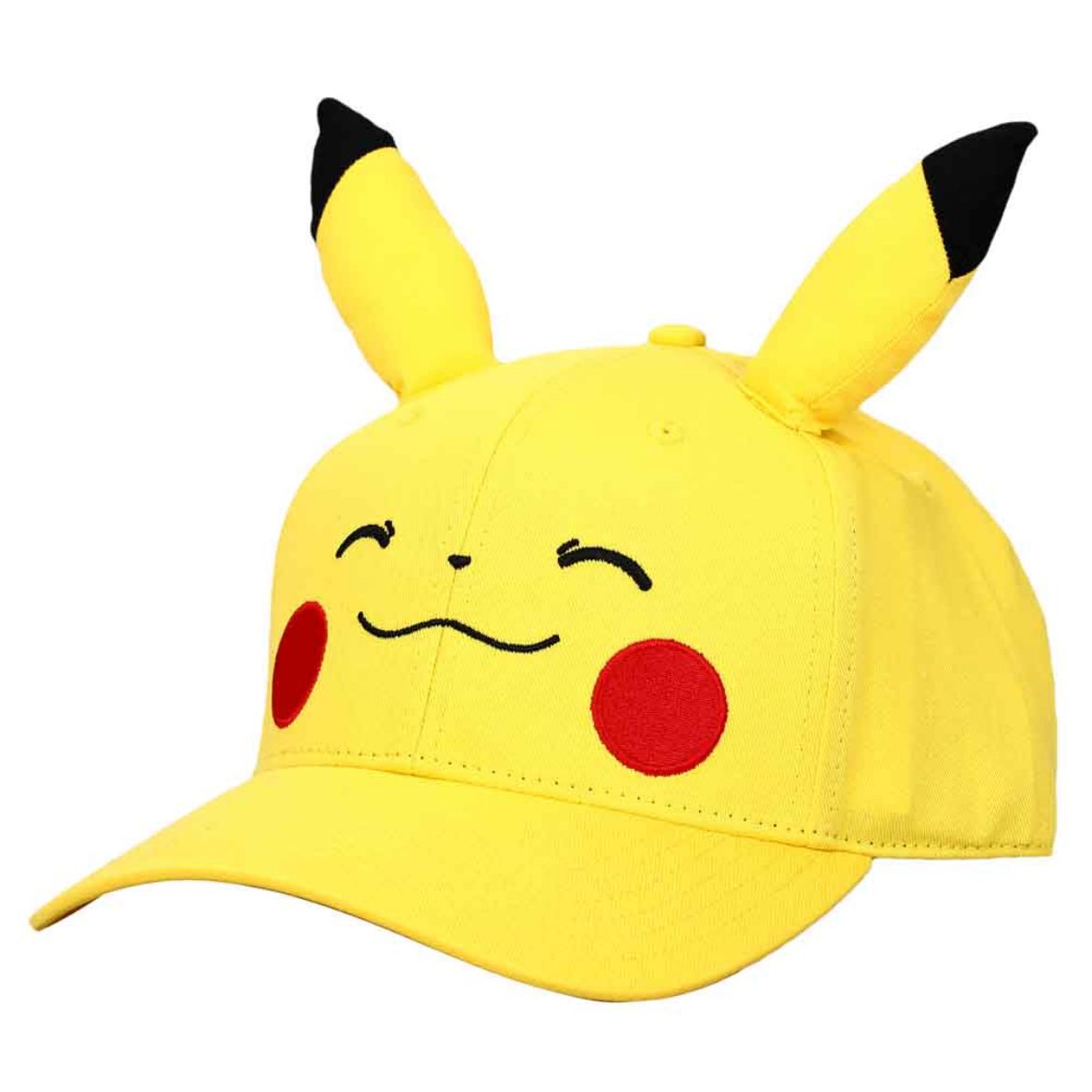 Bioworld Merchandising. Pokemon Pikachu 3D Cosplay Pre Curved Bill Snapback