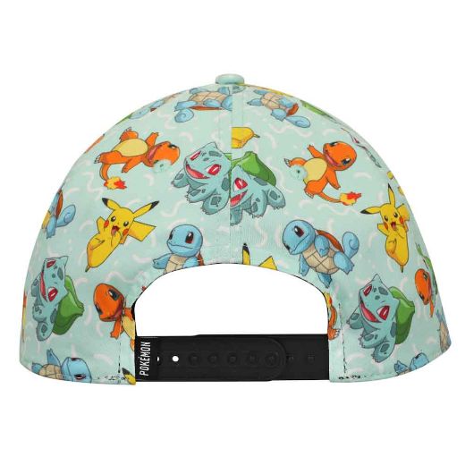 Picture of Pokemon AOP Character Flat Bill Snapback