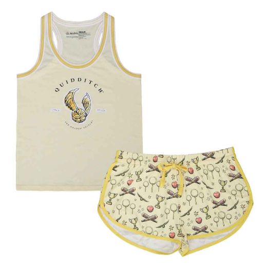 Picture of Harry Potter The Golden Snitch Juniors Tank Top & Short Sleep Set