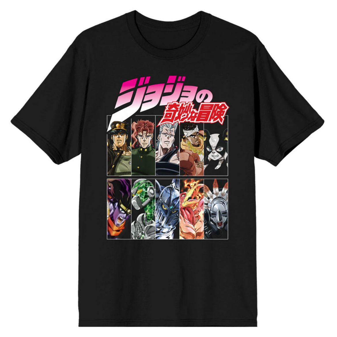 Picture of Jojo's Bizarre Adventure Character Grid Unisex Tee