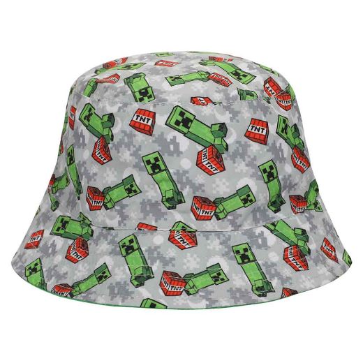 Picture of Minecraft Creeper AOP Youth Bucket Hat