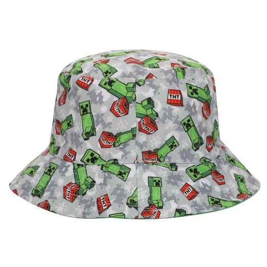 Picture of Minecraft Creeper AOP Youth Bucket Hat