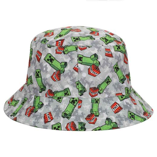 Picture of Minecraft Creeper AOP Youth Bucket Hat