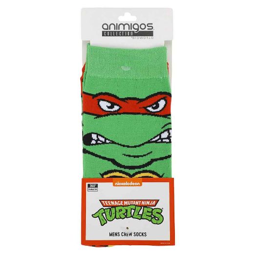 Picture of Teenage Mutant Ninja Turtles Raphael Animigos 360 Character Socks