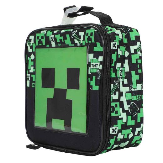 Picture of Minecraft Creeper Insulated Lunch Tote
