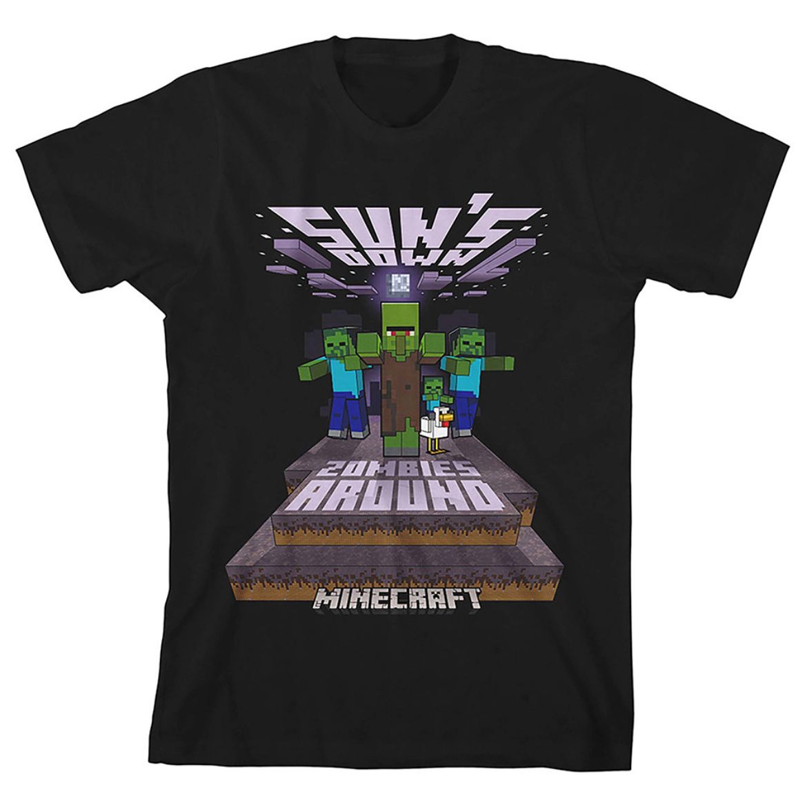 Picture of Minecraft Sun's Down Unisex Youth Tee